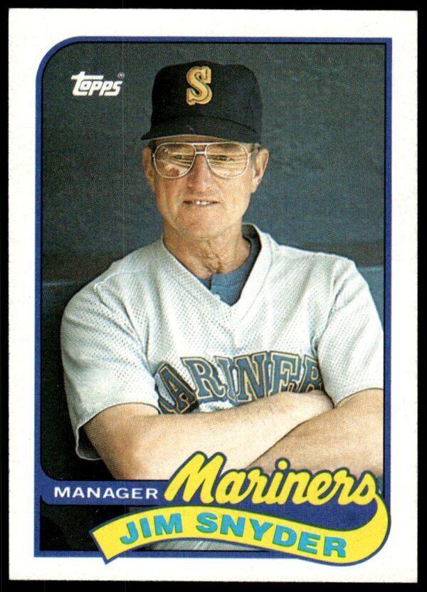 1989 Topps Jim Snyder #44 (Front)