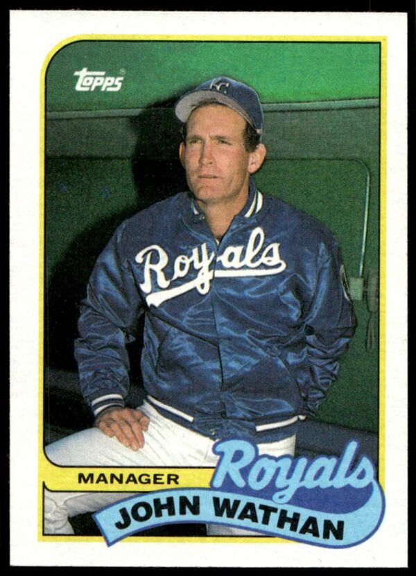 1989 Topps John Wathan #374 (Front)