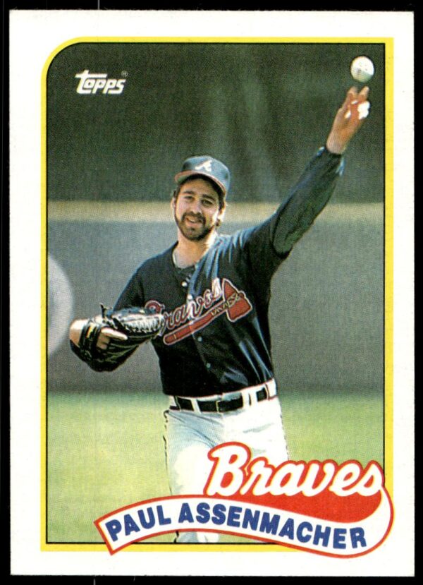 1989 Topps Paul Assenmacher #454 (Front)