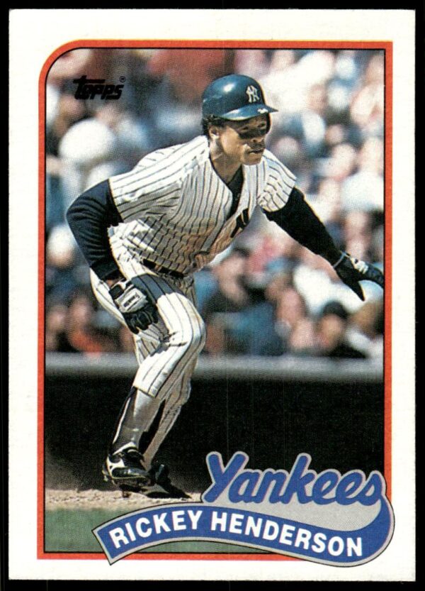 1989 Topps Rickey Henderson #380 (Front)