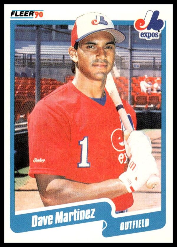 1990 Fleer Dave Martinez #353 (Front)