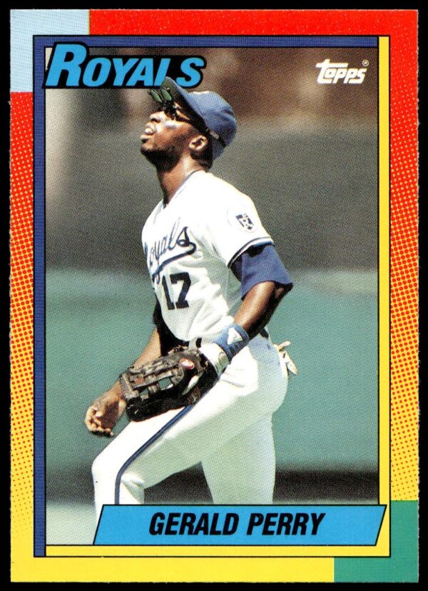 1990 Topps Traded Gerald Perry #92T (Front)