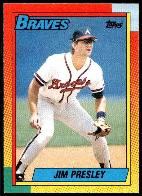 1990 Topps Traded Jim Presley #98T (Front)