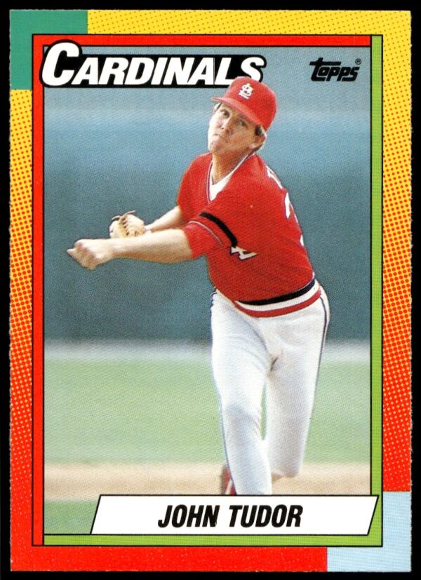 1990 Topps Traded John Tudor #124T (Front)