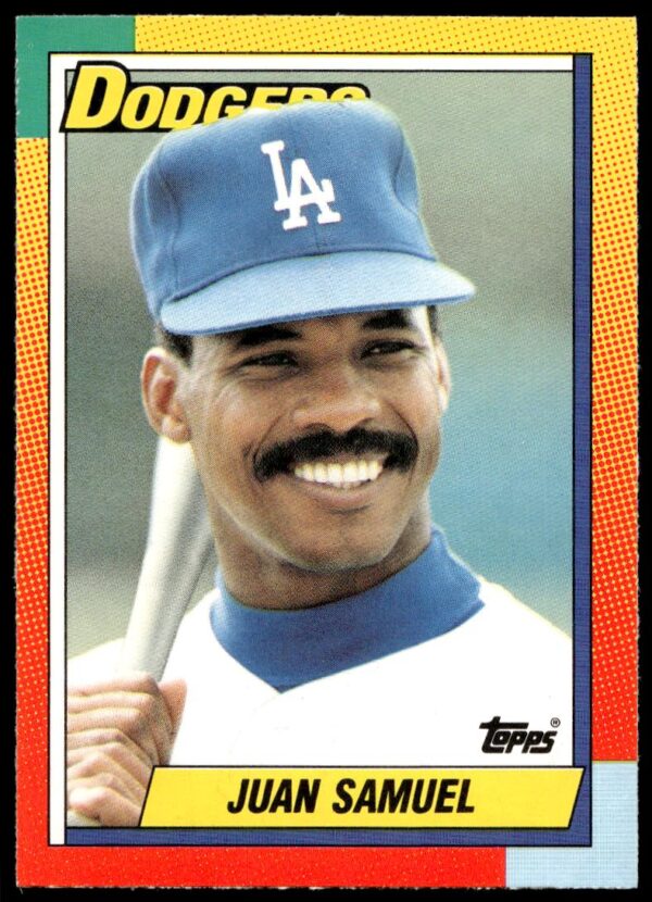 1990 Topps Traded Juan Samuel #109T (Front)