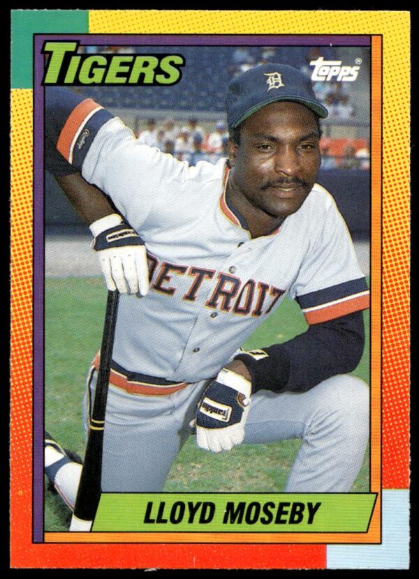 1990 Topps Traded Lloyd Moseby #77T (Front)