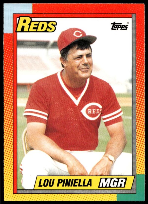 1990 Topps Traded Lou Piniella #96T (Front)