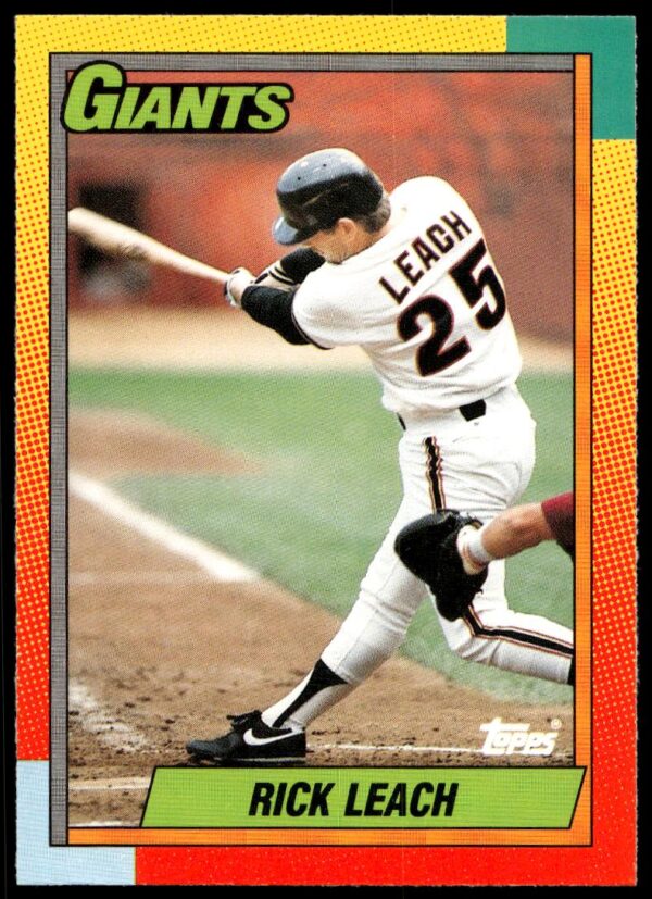 1990 Topps Traded Rick Leach #56T (Front)