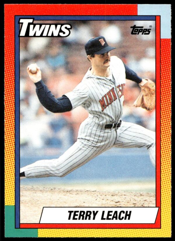 1990 Topps Traded Terry Leach #57T (Front)