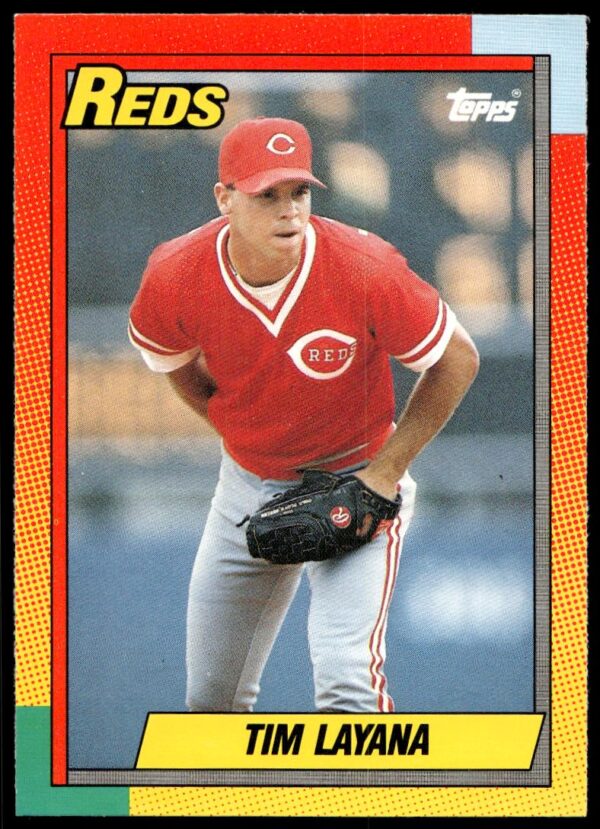 1990 Topps Traded Tim Layana #55T (Front)