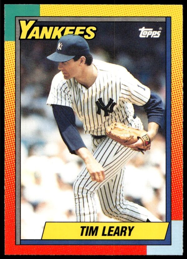 1990 Topps Traded Tim Leary #58T (Front)
