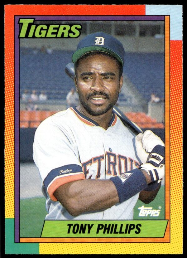 1990 Topps Traded Tony Phillips #95T (Front)