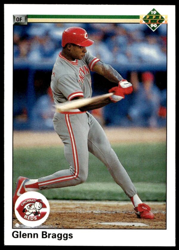 1990 Upper Deck Glenn Braggs #714 (Front)