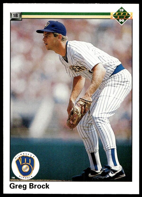 1990 Upper Deck Greg Brock #514 (Front)