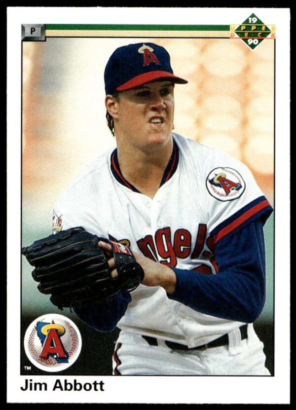1990 Upper Deck Jim Abbott #645 (Front)