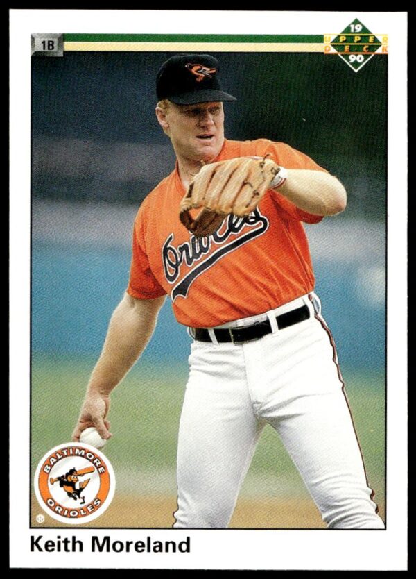 1990 Upper Deck Keith Moreland #401 (Front)