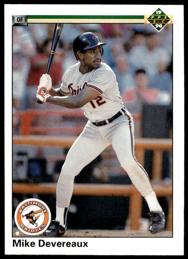 1990 Upper Deck Mike Devereaux #681 (Front)