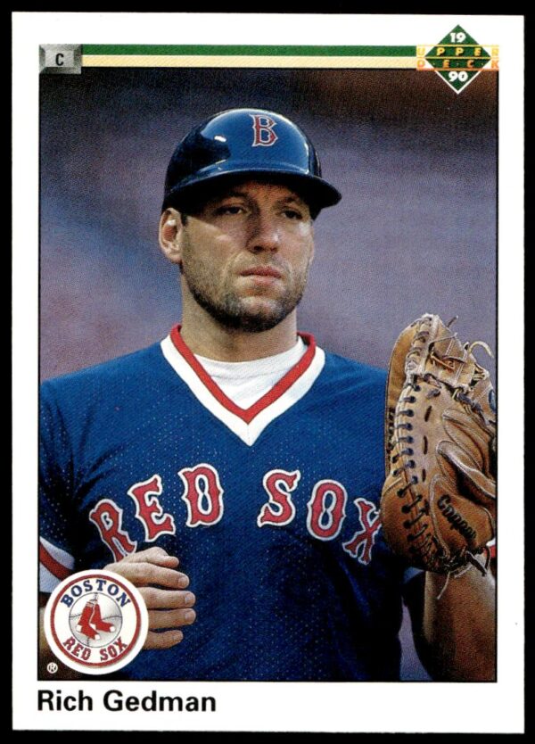 1990 Upper Deck Rich Gedman #402 (Front)