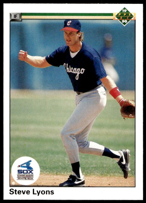 1990 Upper Deck Steve Lyons #390 (Front)