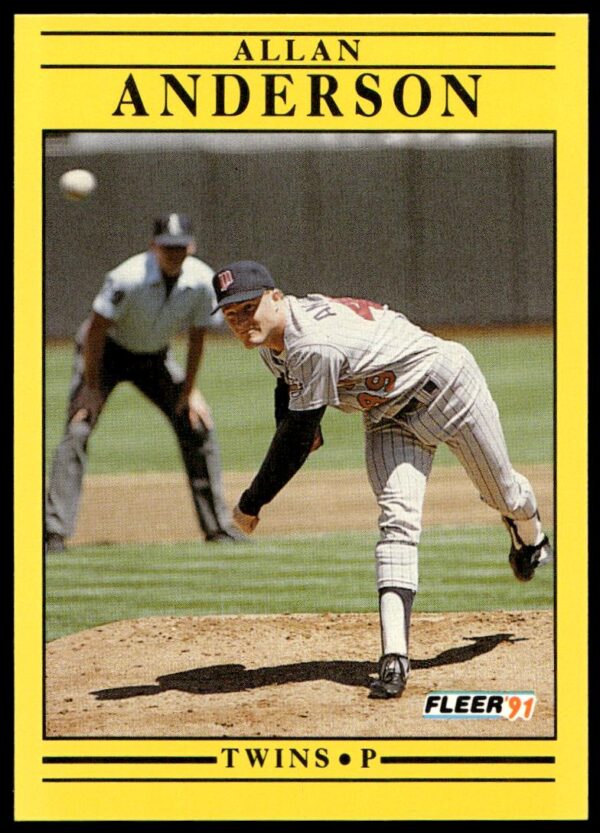 1991 Fleer Allan Anderson #603 (Front)
