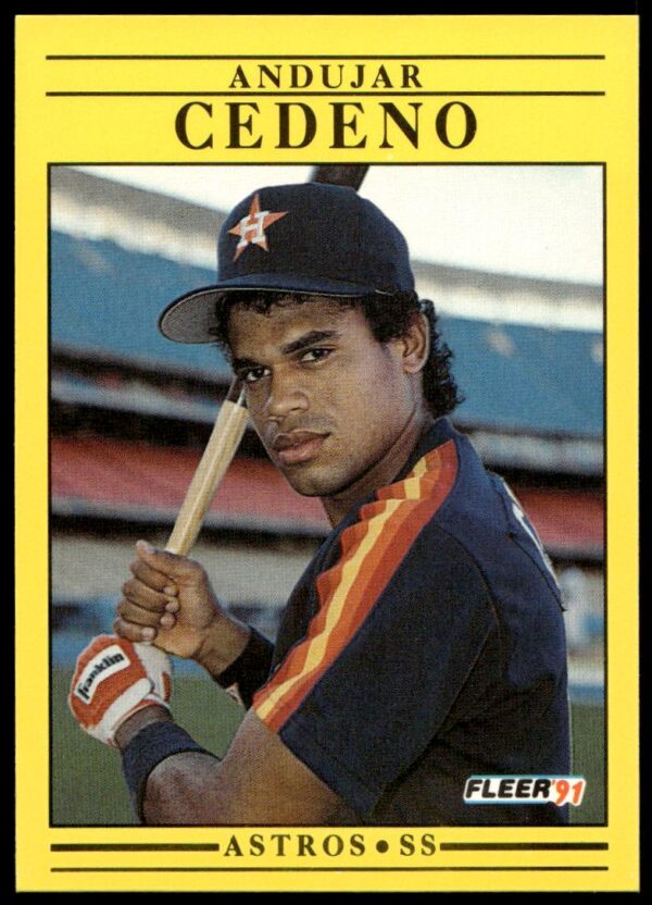 1991 Fleer Andujar Cedeno #502 (Front)