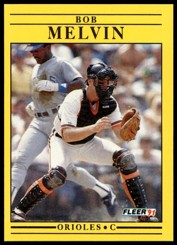 1991 Fleer Bob Melvin #482 (Front)