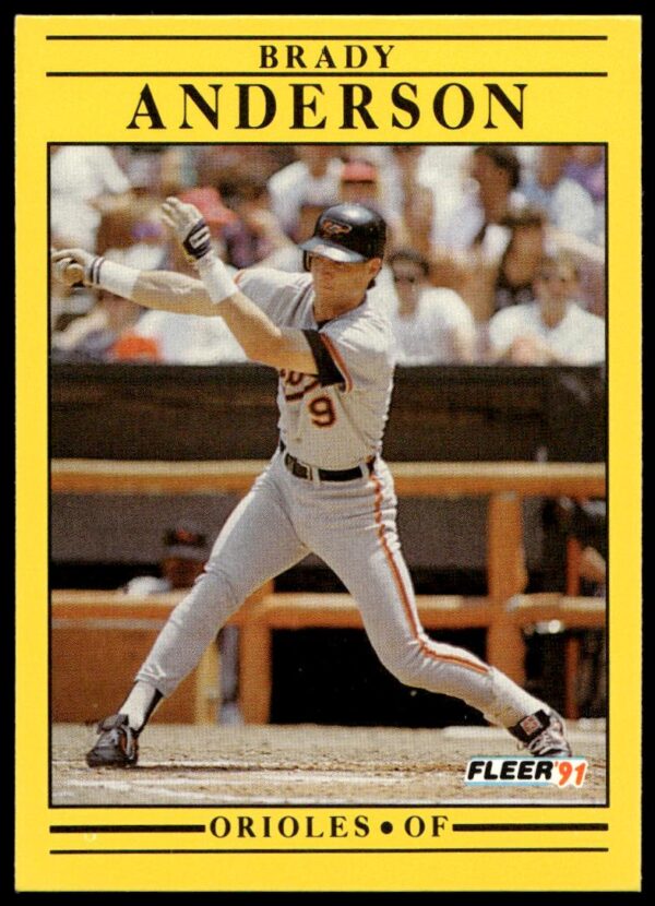 1991 Fleer Brady Anderson #466 (Front)