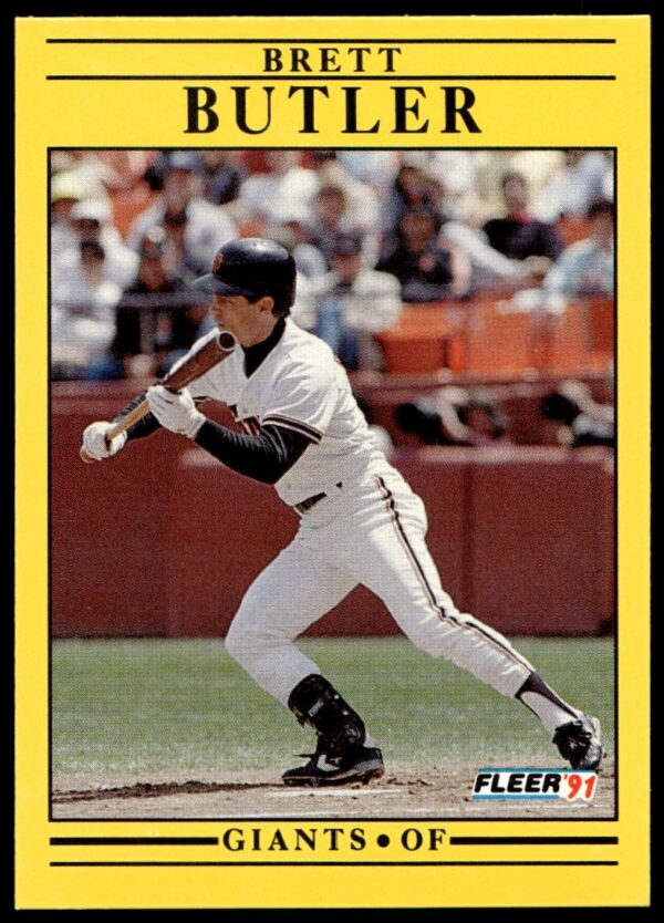 1991 Fleer Brett Butler #257 (Front)