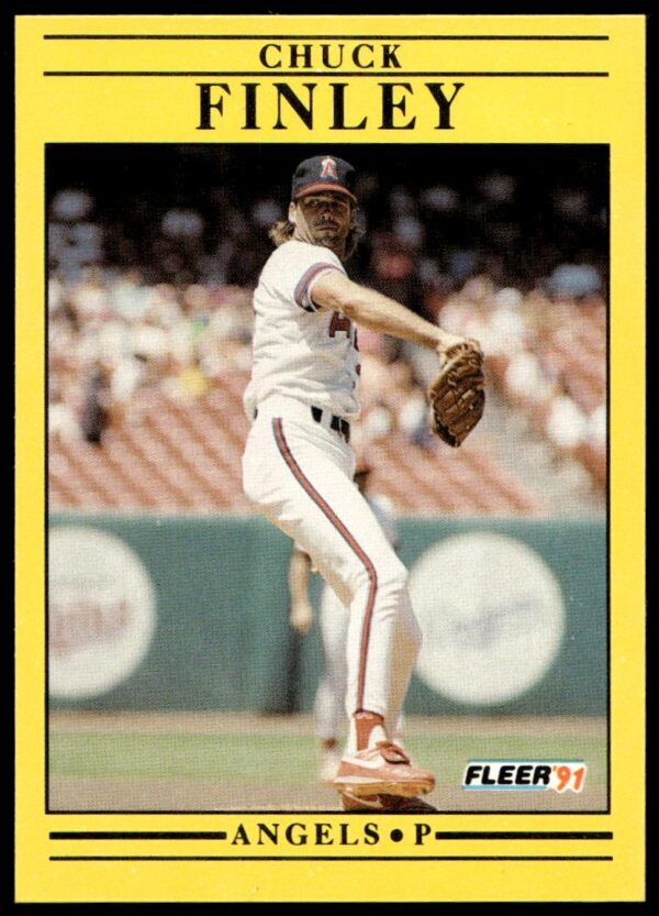 1991 Fleer Chuck Finley #313 (Front)