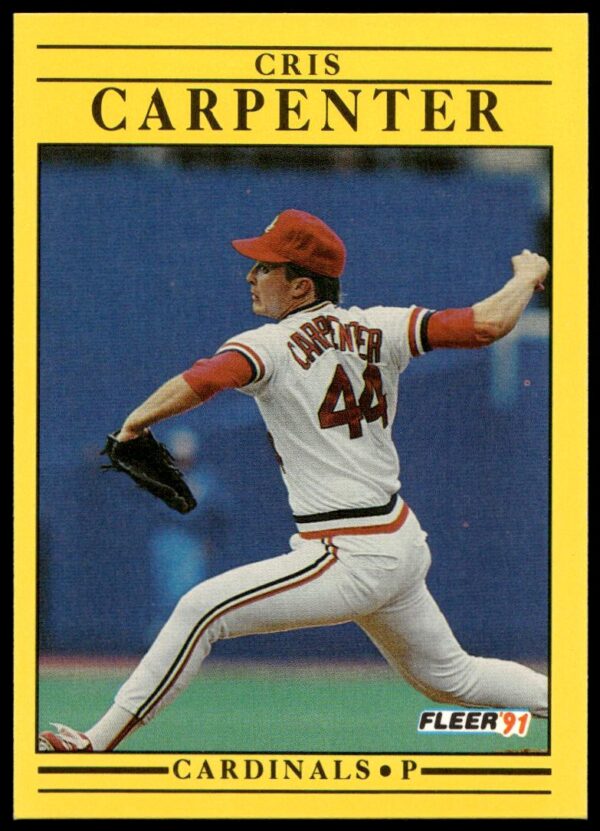 1991 Fleer Cris Carpenter #628 (Front)