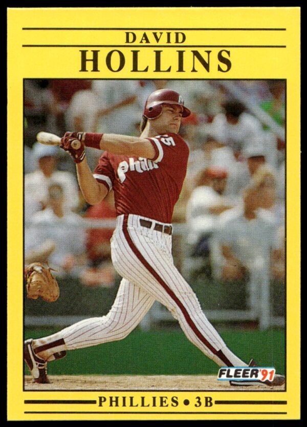 1991 Fleer David Hollins #399 (Front)