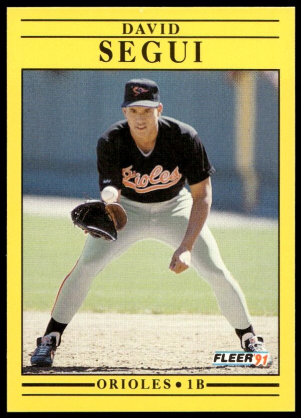 1991 Fleer David Segui #492 (Front)