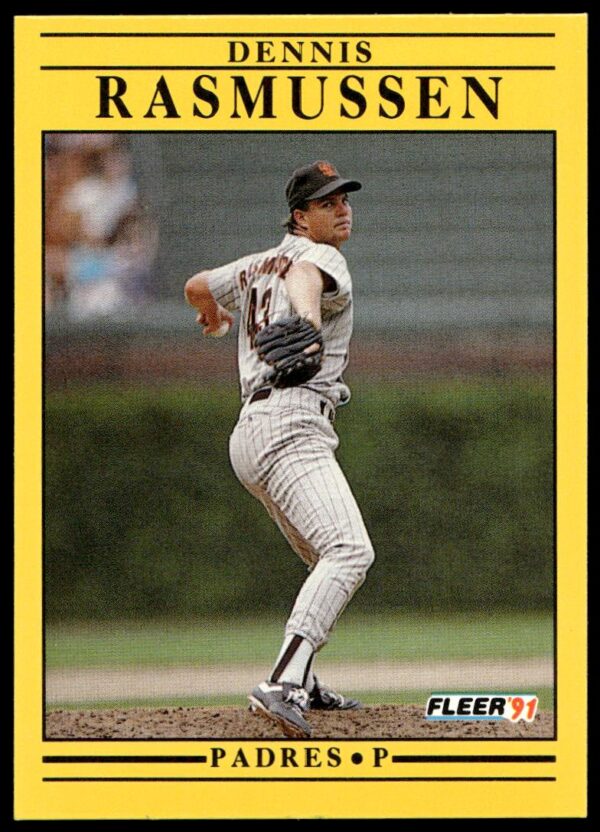 1991 Fleer Dennis Rasmussen #539 (Front)