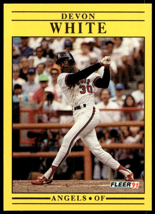 1991 Fleer Devon White #328 (Front)