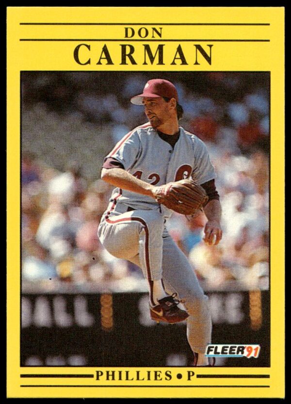 1991 Fleer Don Carman #390 (Front)