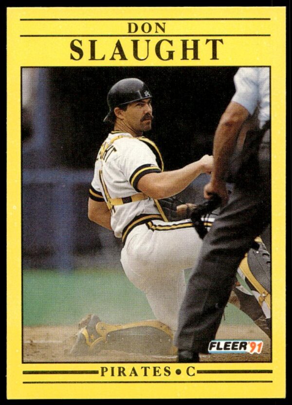 1991 Fleer Don Slaught #49 (Front)
