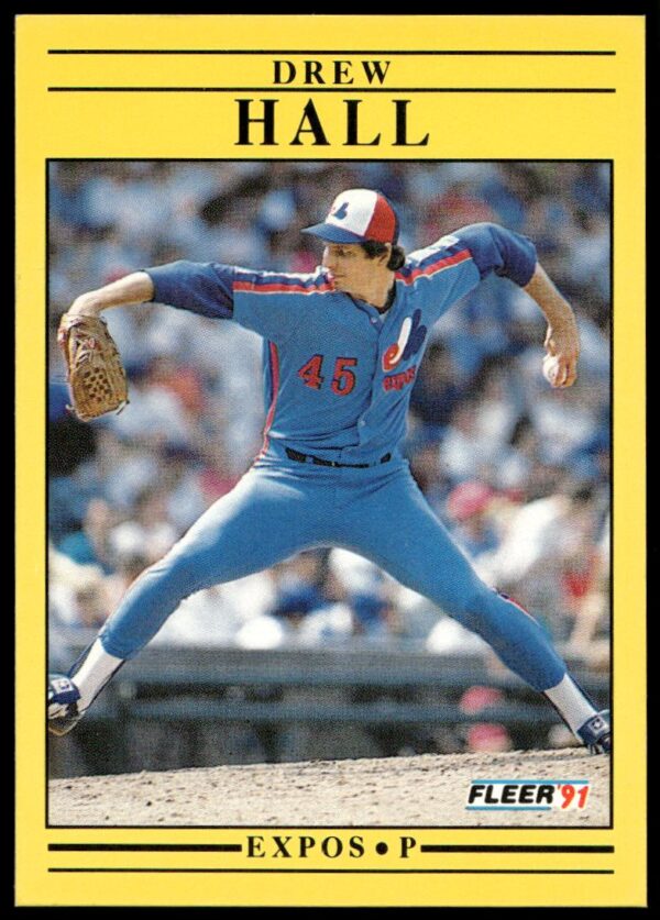 1991 Fleer Drew Hall #236 (Front)