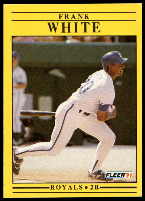 1991 Fleer Frank White #574 (Front)