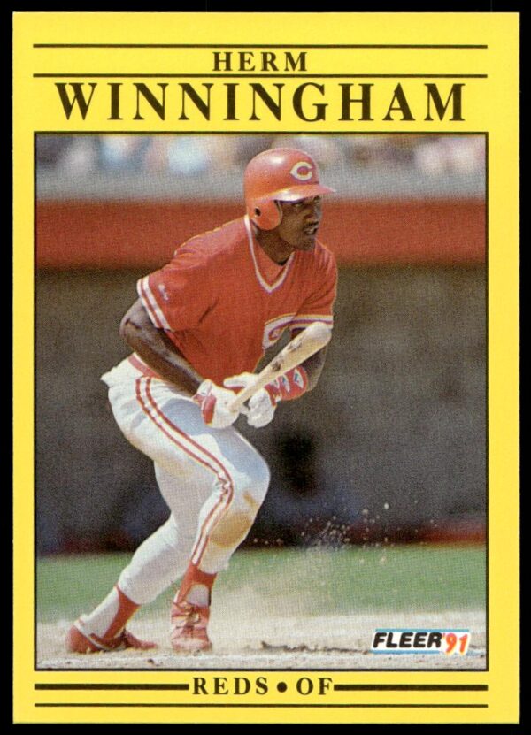1991 Fleer Herm Winningham #82 (Front)