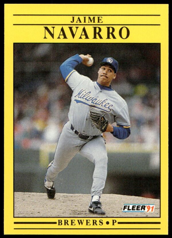 1991 Fleer Jaime Navarro #592 (Front)