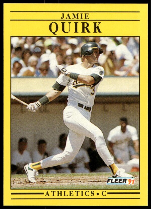 1991 Fleer Jamie Quirk #21 (Front)
