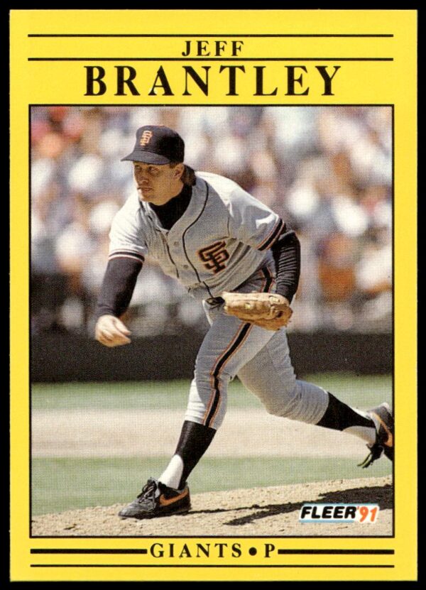 1991 Fleer Jeff Brantley #255 (Front)