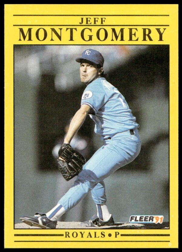 1991 Fleer Jeff Montgomery #564 (Front)