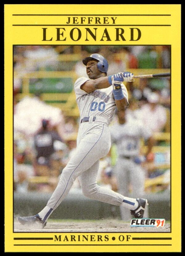 1991 Fleer Jeffrey Leonard #456 (Front)