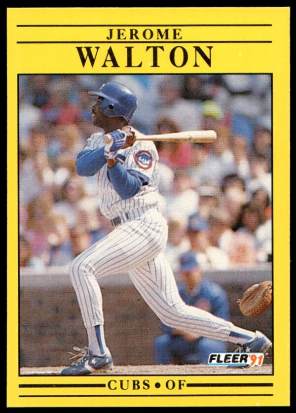 1991 Fleer Jerome Walton #437 (Front)