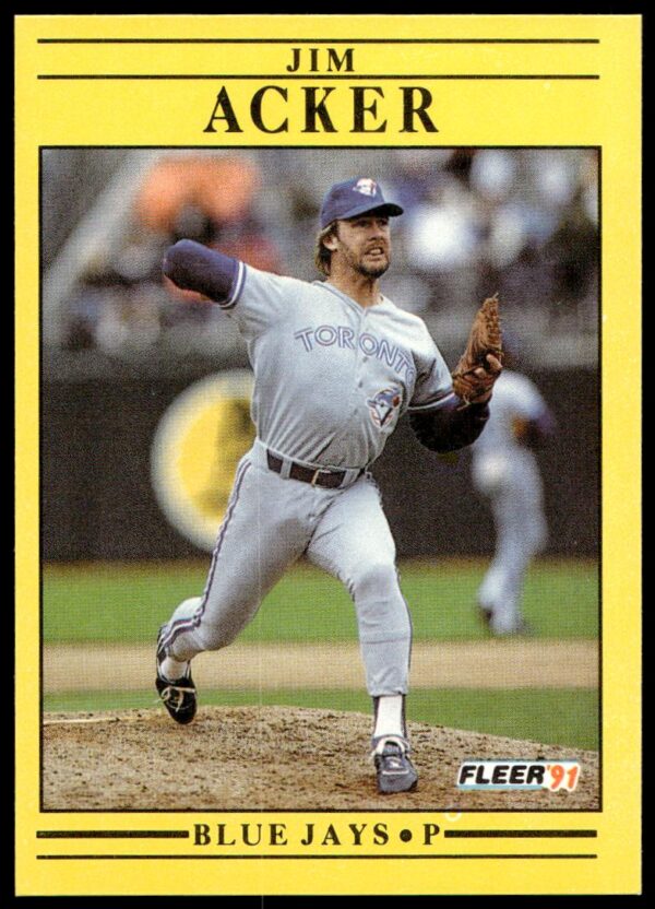 1991 Fleer Jim Acker #167 (Front)