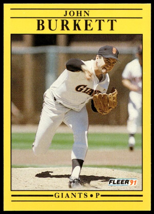 1991 Fleer John Burkett #256 (Front)