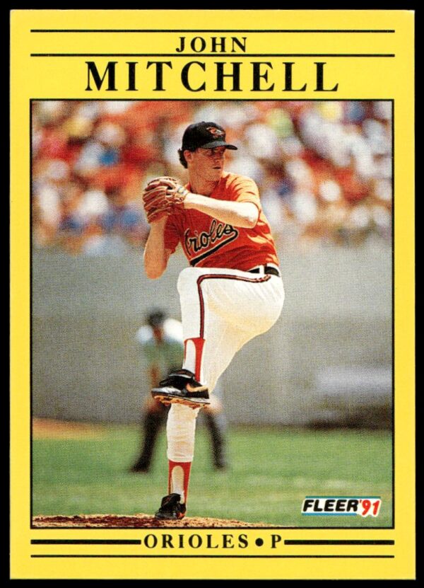 1991 Fleer John Mitchell #485 (Front)