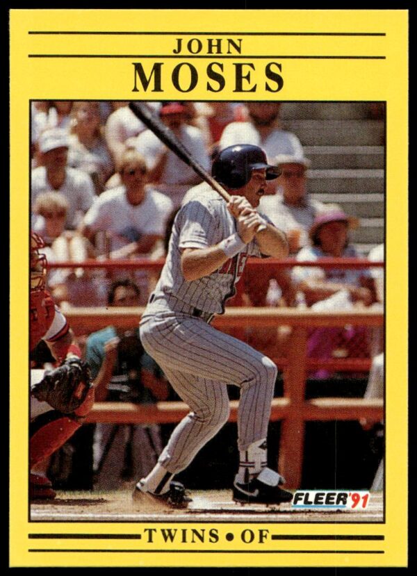 1991 Fleer John Moses #619 (Front)