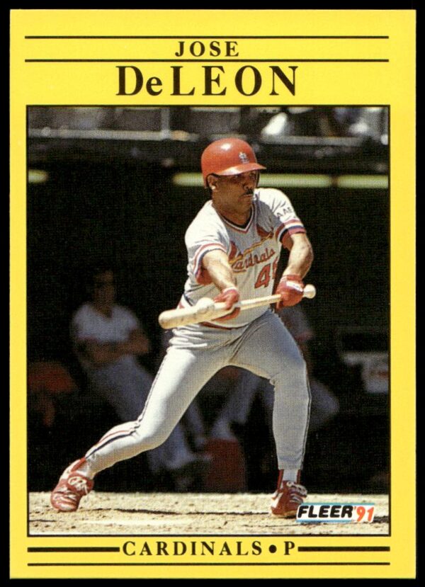 1991 Fleer Jose DeLeon #631 (Front)